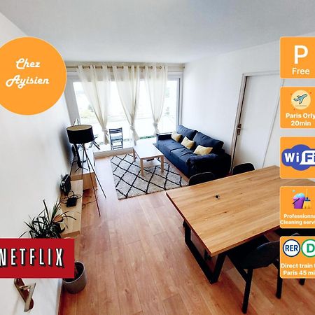 Beautiful & Cosy 3 Bedrooms Full Accommodation Ris-Orangis Экстерьер фото
